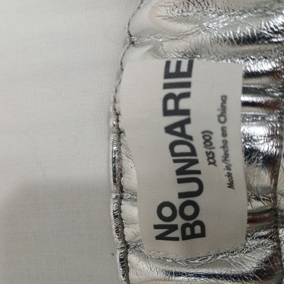 NEW No Boundaries Silver Wide Leg Cargo Pants Women's Size XXS (00) - Picture 8 of 8